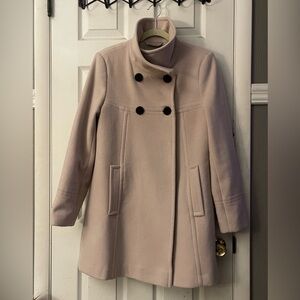 Larry Levine Wool Blend coat. Size 10  Stone